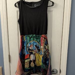 Disney Black and Colorful Scene Dress